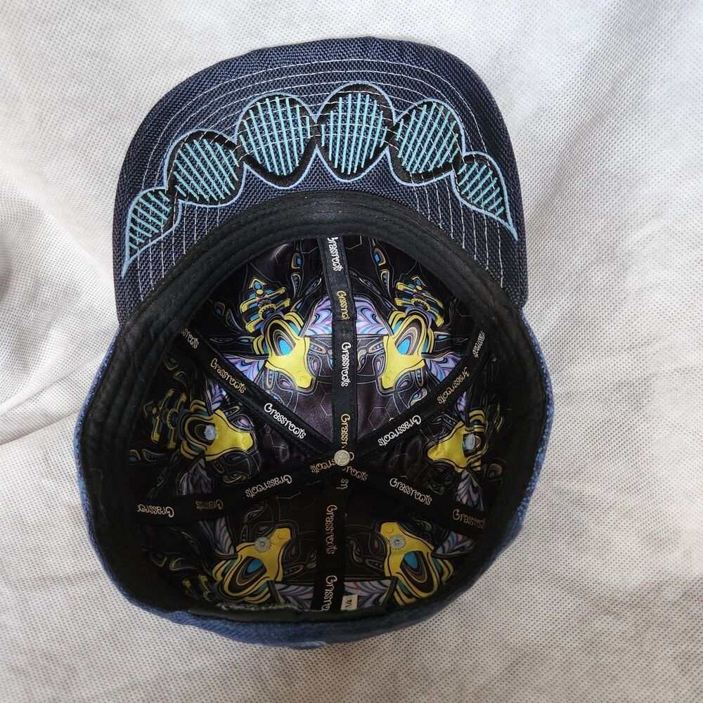 Grassroots Honey Fund Blue Knitted Hat Size 7 1/4 - Picture 6 of 9